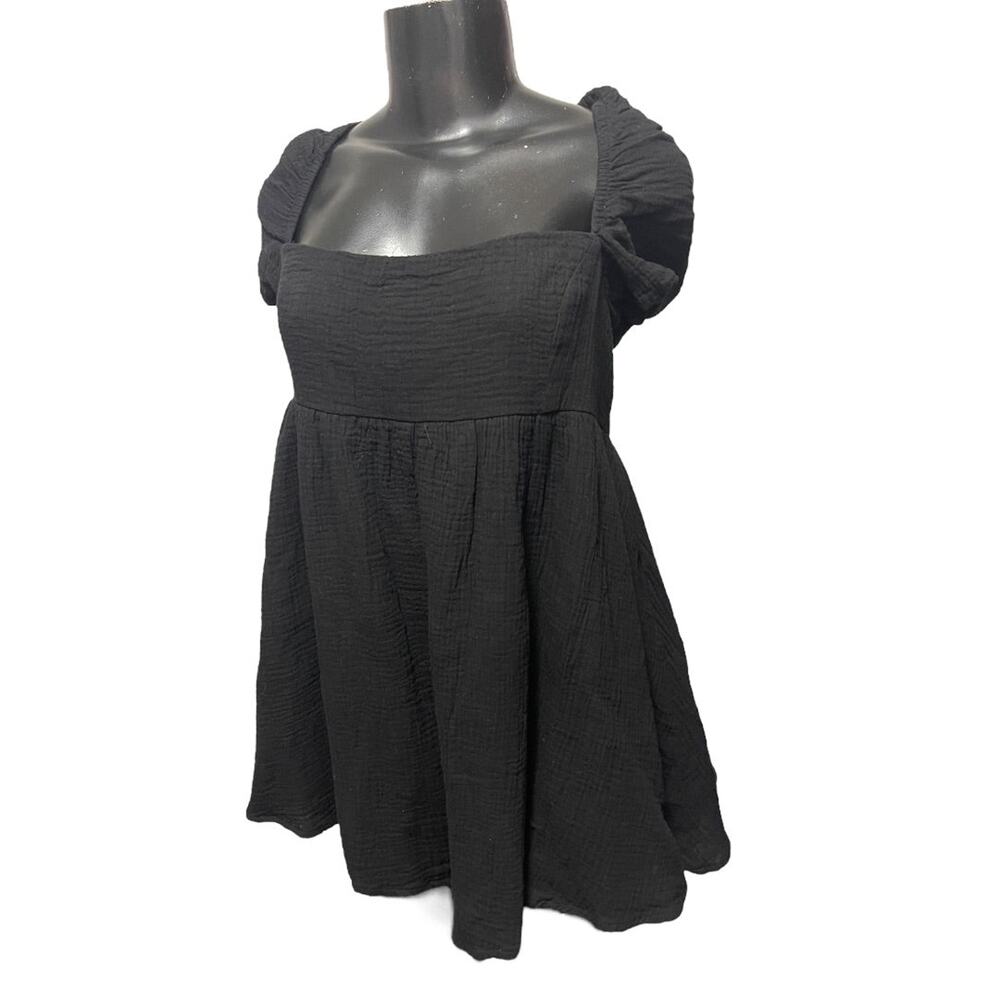 Size 12 Princess Polly 100% Cotton‎ Lorna Romper Black New Off Shoulder